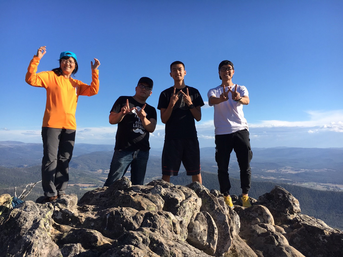 Everybody made it on Cathedral Mountain